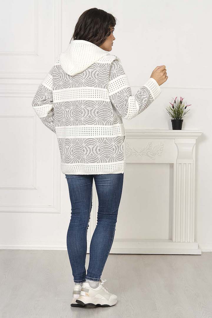 Фото товара 18952, жакет с капюшоном на молнии